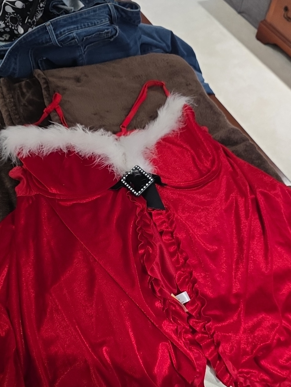 Red Velvet Festive Chemise
